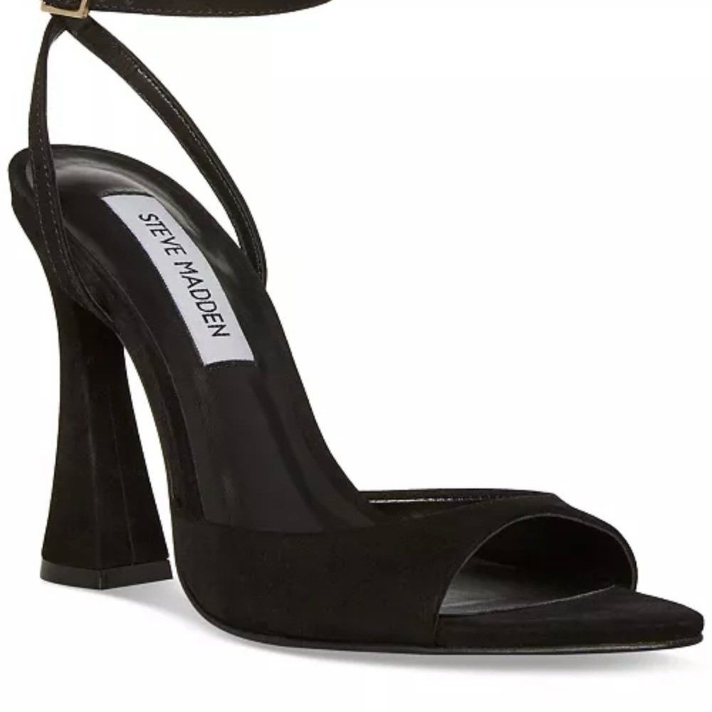 Steve Madden Black Strappy Heels
